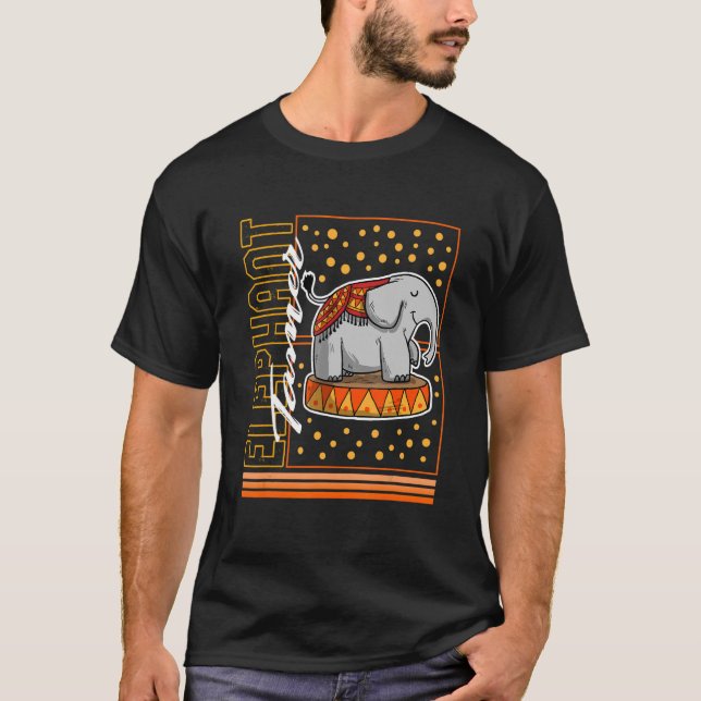 Camiseta Funcionarios do Circus Elephant Tamer Cute Elephan (Frente)