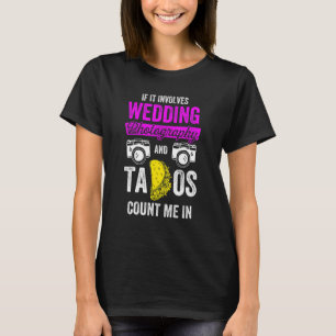 Camiseta Funcionarios Fotográfico de Casamento Tacos Foto