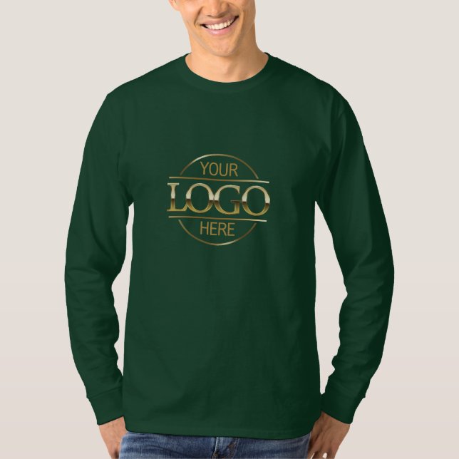Camiseta Funcionarios Verde Escuro para Empresas Simples Mo (Frente)