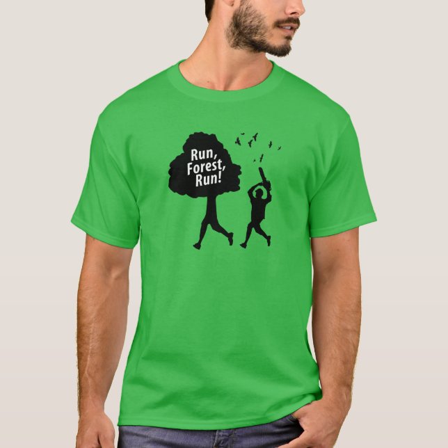 Camiseta Funcione o funcionamento da floresta (Frente)