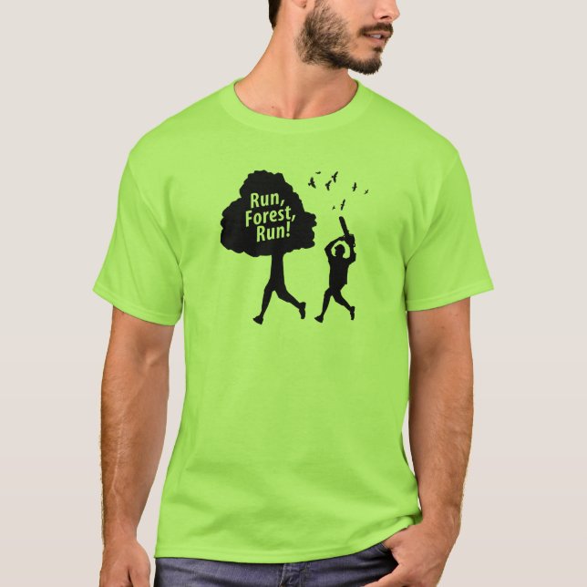 Camiseta Funcione o funcionamento da floresta (Frente)