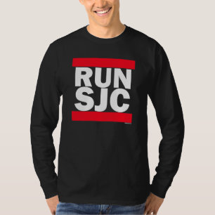 Camiseta FUNCIONE o preto de SJC - Capa longa