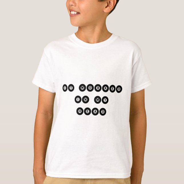 Camiseta Funcionou Na Minha Cabeça - Jogadores De Piscina B (Frente)