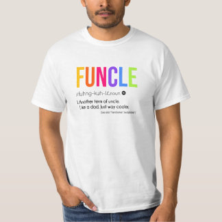 Camiseta Funcle como um pai muito legal, tio aniversário