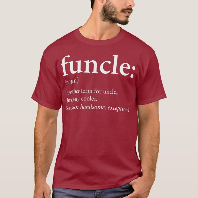 Camiseta Funcle Legal e Engraçado Tio Gift (Frente)