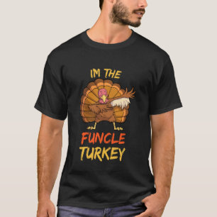 Camiseta Funcle Turkey Matching Family Group Ação de Graças