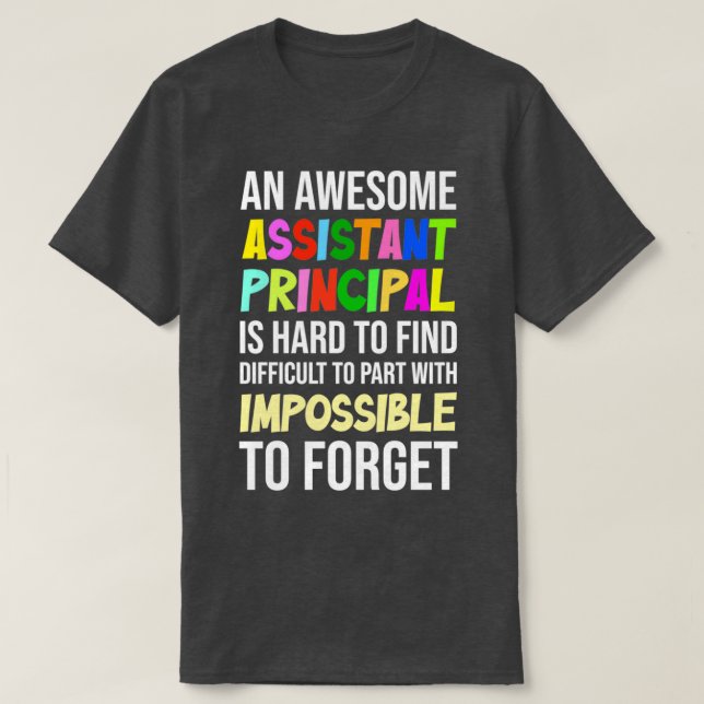 Camiseta Funções de assistente principal de Cotação Princip (Frente do Design)