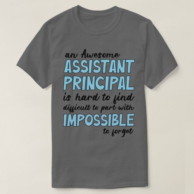 Camiseta Funções de assistente principal de Cotação Princip (Frente do Design)