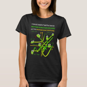 Camiseta Funções de Mãe Nerd Snakes On A Plane Professor de