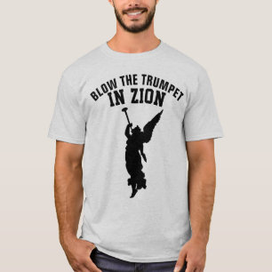 Camiseta FUNDA a TROMBETA em ZION, t-shirt cristãos