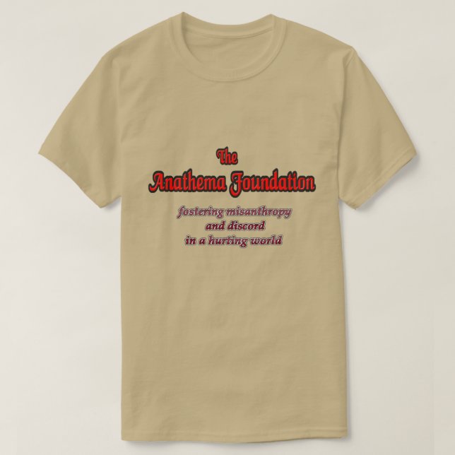 Camiseta fundação anathema (Frente do Design)