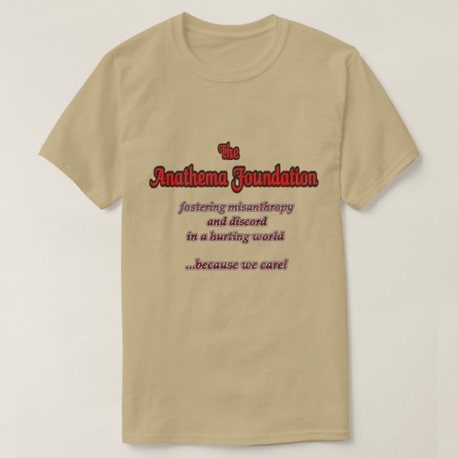 Camiseta fundação anathema (Frente do Design)