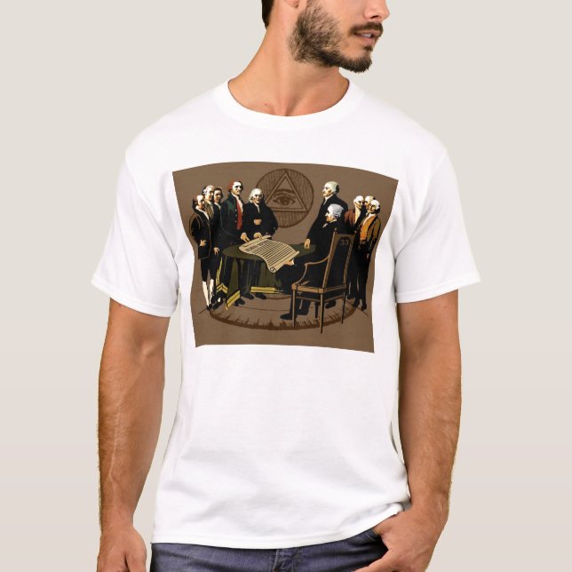 Camiseta Fundadores liberdade 4 de julho de 1776 (Frente)