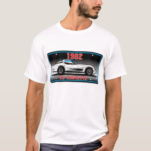 Camiseta Fundo 1982 das Arte-Cinzas da matrícula de C3 (Frente)