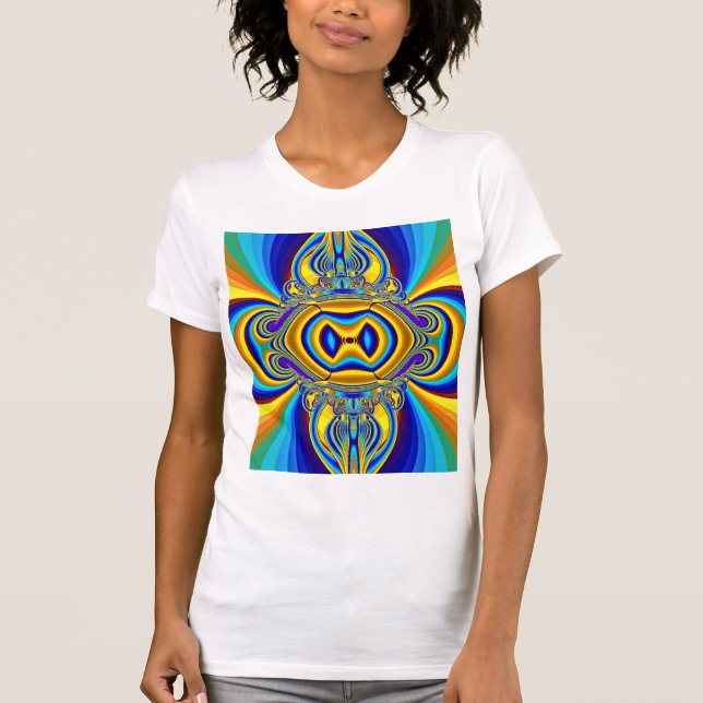 Camiseta Fundo Abstrato Colorido-14334 (Frente)