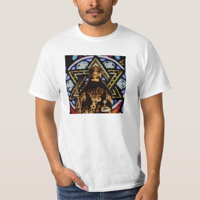 Camiseta Fundo da estrela de David de Selassie (Frente)