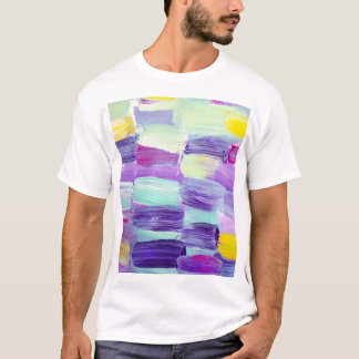 Camiseta Fundo de Abstrato de Arte Pintada à Mão
