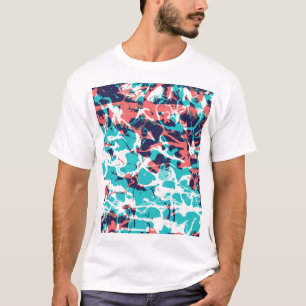 Camiseta Fundo de Arte de Papel Marcado abstrato