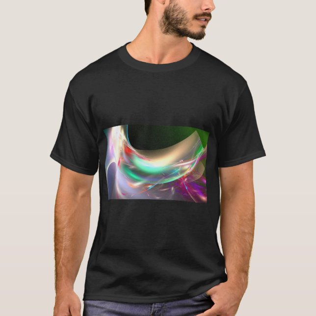 Camiseta Fundo de Arte Fractal (Frente)