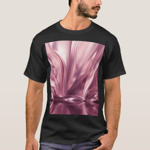 Camiseta Fundo de Ilustração 3D Dourado Luxuoso