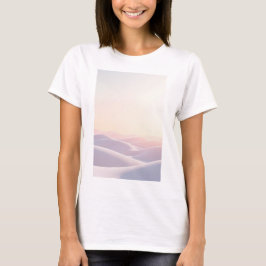 Camiseta Fundo de luz calma com dunas de areia