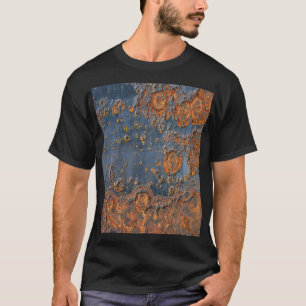Camiseta Fundo de metal enferrujado texturizado.