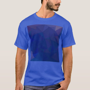 Camiseta Fundo de polígono baixo Abstrato de apphire azul 1