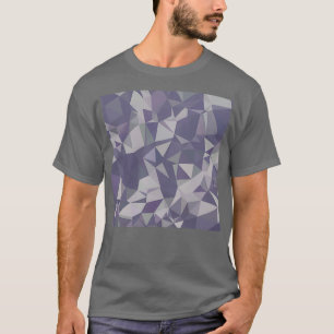 Camiseta Fundo de polígono lavanda roxo com baixo Abstrato 