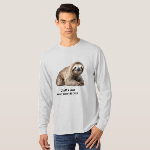 Camiseta Fundo de preguiça fofa