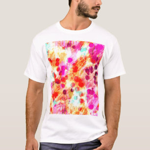 Camiseta Fundo de textura do ponto de cor do gradiente