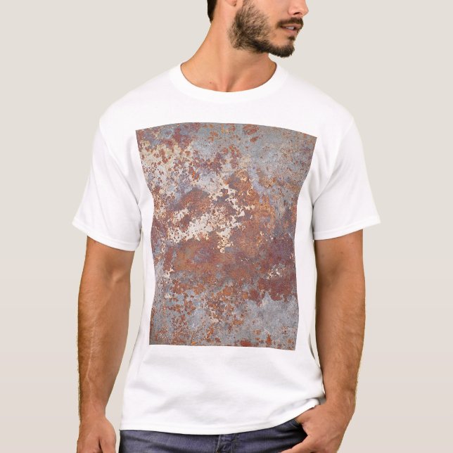 Camiseta Fundo de Textura Metálica Rusty (Frente)