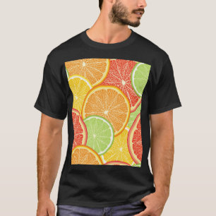 Camiseta Fundo de toranja e abstrato laranja.