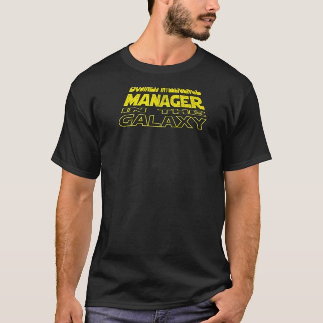 Camiseta Fundo do Espaço do Business Intelligence Manager (Frente)
