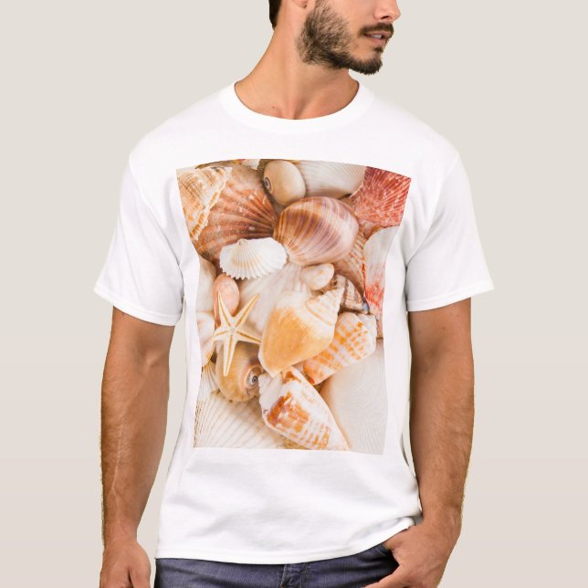 Camiseta Fundo do mar: tema marinho. (Frente)
