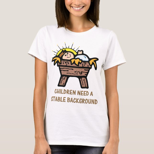 Camiseta fundo estável do jesus (Frente)