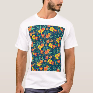 Camiseta Fundo Floral Belo Design-46566