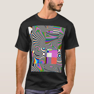 Camiseta Fundo Geométrico Vibrant Digital Abstrato