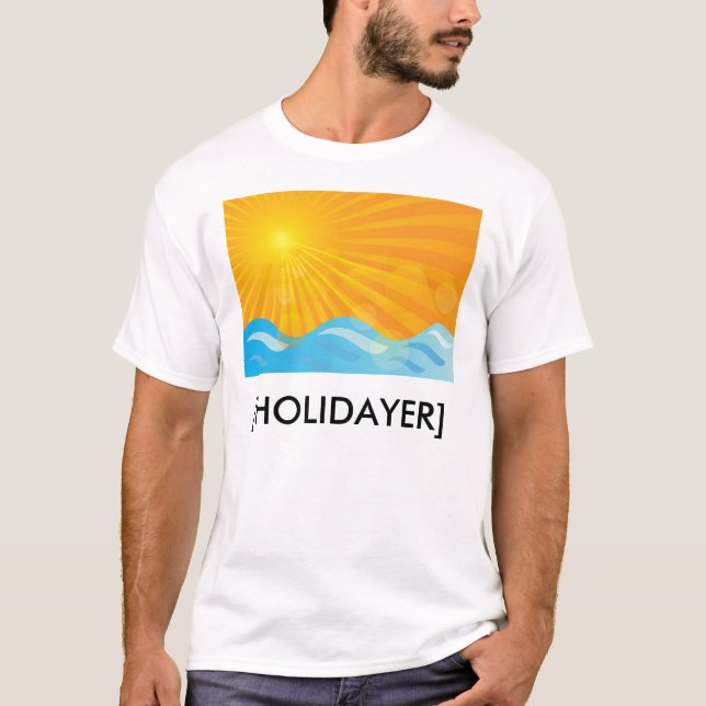 Camiseta Fundo quente do verão (Frente)