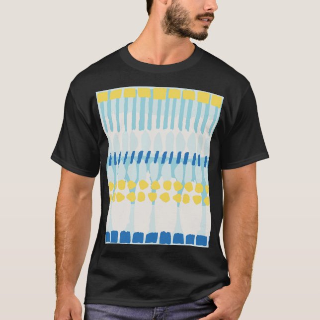 Camiseta Fundo sem costura pintado com Abstrato de multicor (Frente)