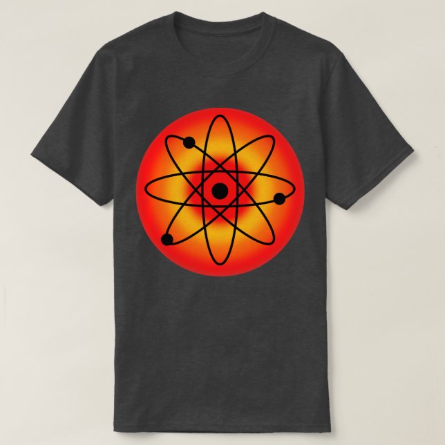 Camiseta Fundo Vermelho Atômica (Frente do Design)