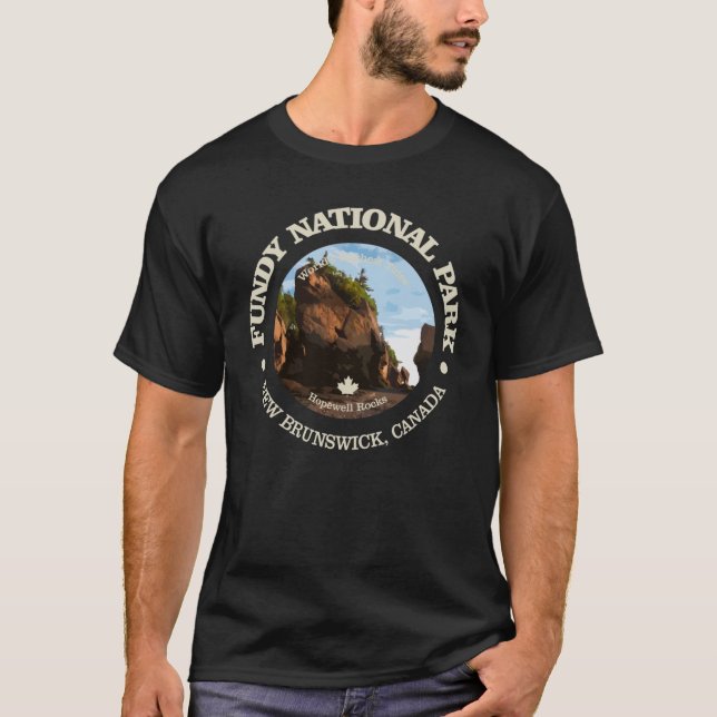 Camiseta Fundy National Park NP vintage (Frente)