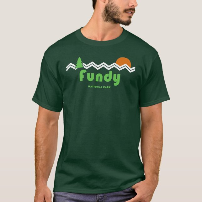 Camiseta Fundy National Park Retro (Frente)