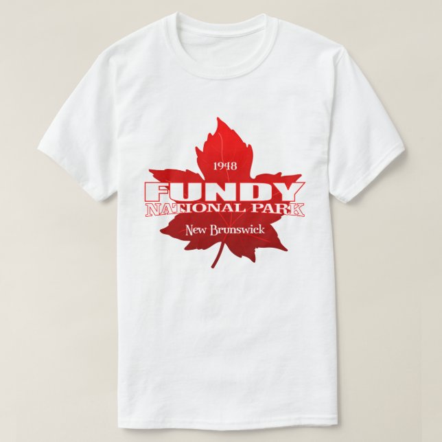 Camiseta Fundy NP (folha de bordo) (Frente do Design)
