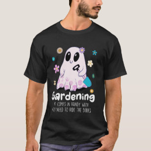 Camiseta Fúnebre Dia das Bruxas Boo Fantasma Jardineiro Jar