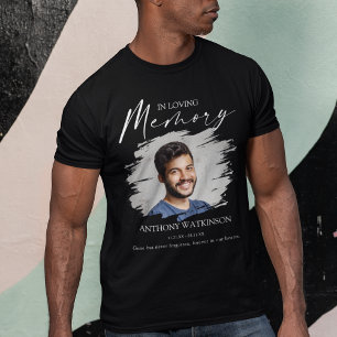Camiseta Funeral com Foto na Frente e Verso Estilo
