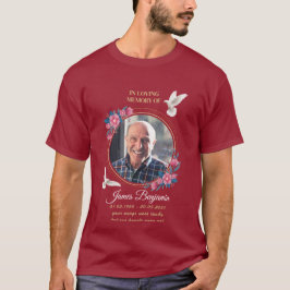 Camiseta Funeral Personalizado, Memorial Personalizado