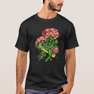 Camiseta Fungus Magic Psilocybin Cogumelos Sapo Gráfico