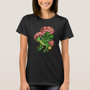 Camiseta Fungus Magic Psilocybin Cogumelos Sapo Gráfico