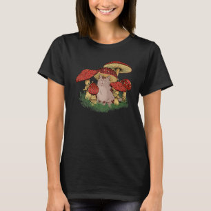 Camiseta Fungus Magic Psilocybin Mushroom Cat Hippie