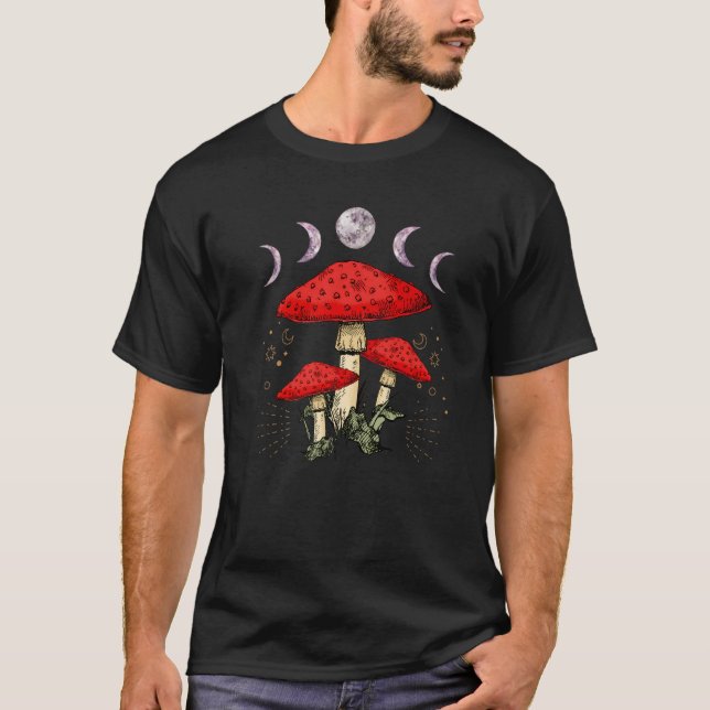 Camiseta Fungus Magic Psilocybin Mushrooms Hippie     1 (Frente)